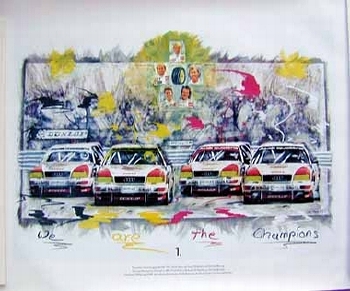 Audi Original Kunstdruck Dtm Meister