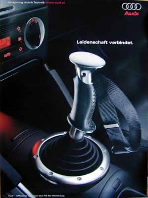 Audi Original Plakat Leidenschaft Verbindet