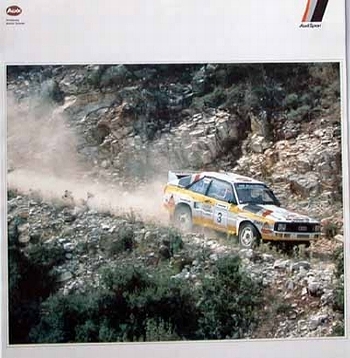 Audi-motorsport Quattro Poster, 1986