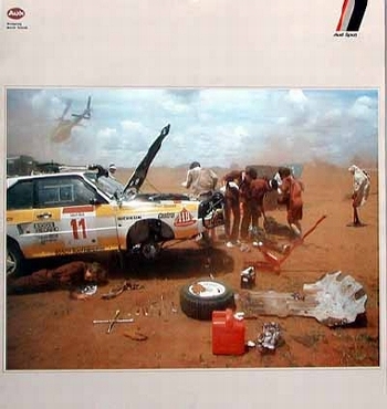 Audi-motorsport Quattro Poster, 1986