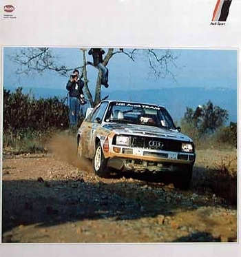 Audi-motorsport Quattro Poster, 1986