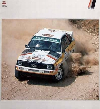 Audi-motorsport Quattro Poster, 1986