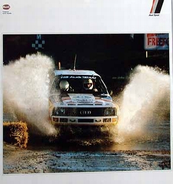 Audi-motorsport Quattro Poster, 1986