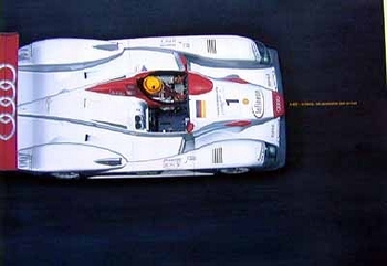 Audi R8 Poster -le Mans 2001