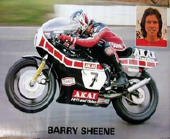 Barry Sheene Auf Yamaha