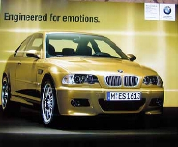 Bmw Original Poster - Bmw M3 E46 Engineered For Emotions