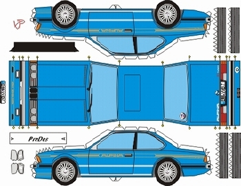 Bastelbogen Bmw 635 Csi B7