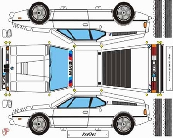 Construction Print Bmw M1