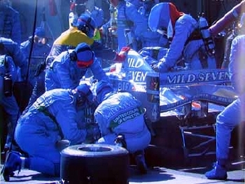 Pit Stop Benetton-renault Australia 1996