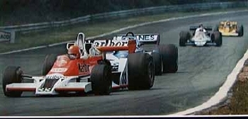 Bruno Giacomelli/mclaren Jean Laffite/liger-matra Depailler/tyrell