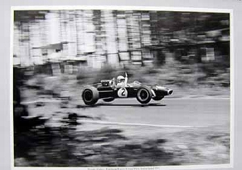 Grand Prix Germany 1967. Dennis Hulme In His Brabham-repco.