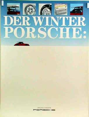 Porsche Original Werbeplakat - Der Winter Porsche 911 - Gut Erhalten