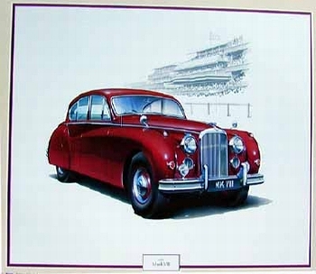 Jaguar Mark Vii 1953, Jaguar Original Poster 1986