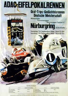 Adac Rennplakat Reprint Adac-eifelpokal Graf