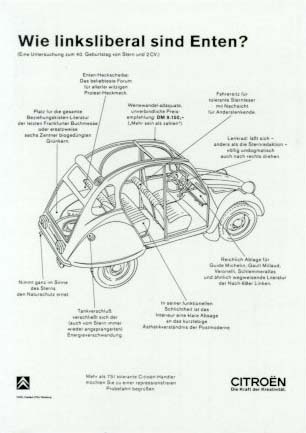 Citroen 2cv Ente Wie Linksliberal