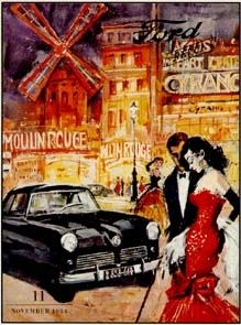 Ford Werbung 1954 - Kleinposter Reprint