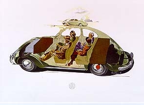 Vw Volkswagen Käfer Werbung 1952