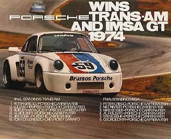 Trans-am And Imsa Gt 1974 - Porsche Reprint - Kleinposter