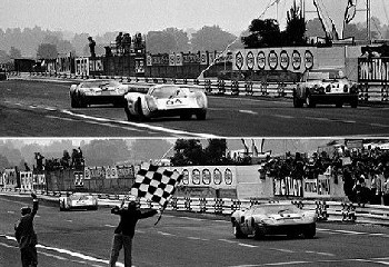 24 Stunden Von Le Mans. Ickx /oliver Im Ford Gt 40 Und Herrmann/larrousse Im Porsche 908.