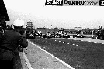 German Grand Prix Avus 1959. Brookes, Moss, Gurney And Brabham.