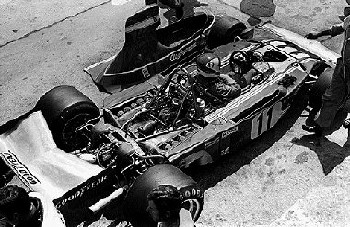 German Grand Prix Nurburgring 1974. Clay Regazzoni In His Ferrari 312b3.