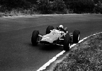 John Surtees In His Ferrari 158 V8 At The Nurburgring 1964