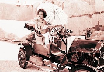 Opel 4/8 Ps Doktorwagen 1900 - Poster Castrol Original 2000