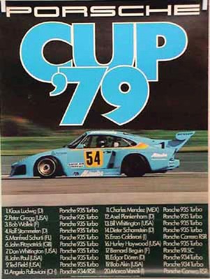 Porsche Original Racing Poster 1979 - Porsche Cup - Good Condition