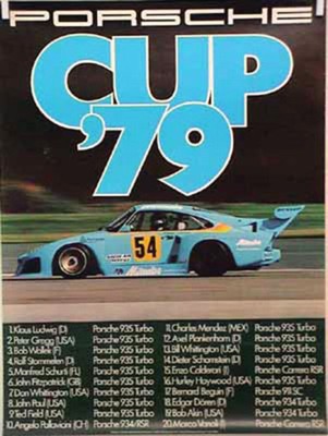 Porsche Original Racing Poster 1979 - Porsche Cup - Small Signs Of Usage
