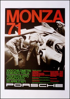 1000 Km Von Monza 1971 - Porsche Reprint