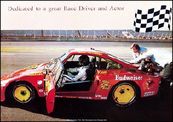 1981 Paul Newman In His Porsche - Porsche Reprint