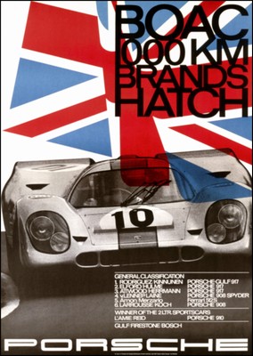 1000 Km Brands Hatch 1970 - Porsche Reprint