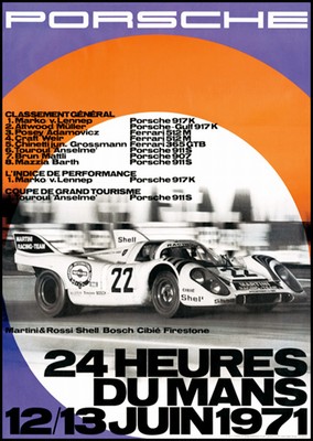 24 Hours Of Le Mans 1971 - Porsche Reprint