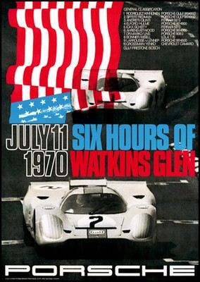 6 Hours Of Watkins Glen 1971 - Porsche Reprint