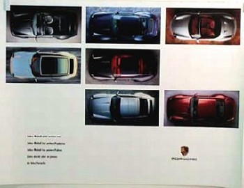 Porsche Original Werbeplakat 1996 - 993/2s/4s/targa/cab/turbo - Leichte Gebrauchsspuren