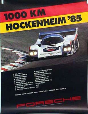 Porsche Original 1985 - 1000 Km Hockenheim - Leichte Gebrauchsspuren