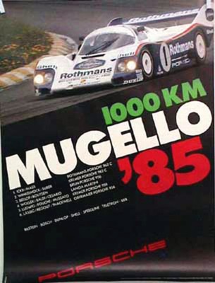 Porsche Original 1985 - 1000 Km Mugello - Gut Erhalten