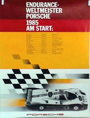 Porsche Original 1985 - Endurance Weltmeister - Gut Erhalten