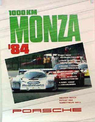 Porsche Original 1984 - 1000 Km Monza - Gut Erhalten