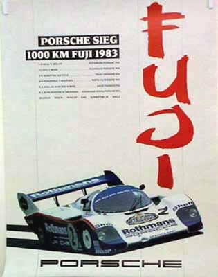 Porsche Original 1983 - Sieg 1000 Km Fuji - Gut Erhalten