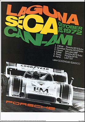 Can-am Laguna Seca 1972 - Porsche Reprint