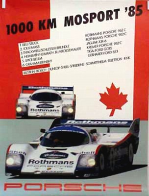 Porsche Original 1985 - 1000 Km Mosport - Gut Erhalten