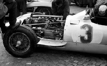 Italien Gp 1955 - Juan Manuel Fangio Mit Mercedes W196