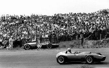 Niederlande Gp 1960 - Von Trips Im Ferrari Dino 246 Und Mclaren Im Cooper T53