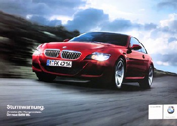 Bmw Original Poster 2005 - Bmw M6 Sturmwarnung