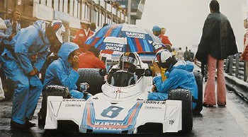 Martini Original Poster Großer Preis Niederlande 1975 - Carlos Pace Im Brabham-ford Cosworth