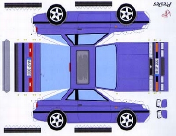 Construction Card Nissan Sunny Designed