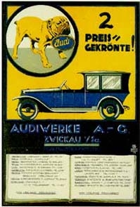 Audi Automobile Car Postcard