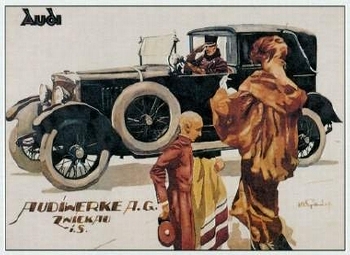 Audi Werbung 1925 Automobile Car