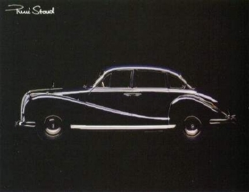 Bmw 502 V8 Automobile Car - Postcard Reprint